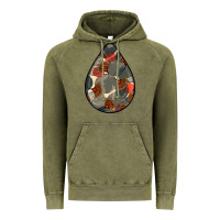 Vintage Olive african fabric pattern teardrop earrings Vintage Hoodie - BundleAndBundleShop