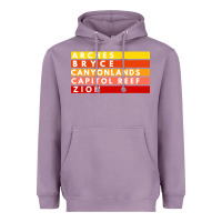Lavender utah national parks utah s mighty five souvenir nps moab Heavyweight Hoodie - artisFamous