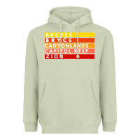 Matcha utah national parks utah s mighty five souvenir nps moab Heavyweight Hoodie - artisFamous