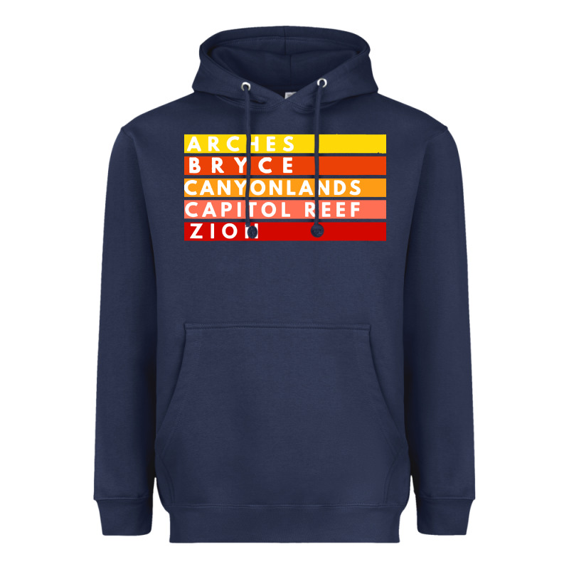 Utah National Parks Utah S Mighty Five Souvenir Nps Moab Heavyweight Hoodie by artisFamous | Teevron