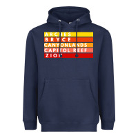 Navy utah national parks utah s mighty five souvenir nps moab Heavyweight Hoodie - artisFamous