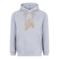 Heather Grey dirt bike 1a Heavyweight Hoodie - artisFamous