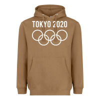 Toasted Coconut OLYMPIC TOKYO 2020 Heavyweight Hoodie - artisFamous