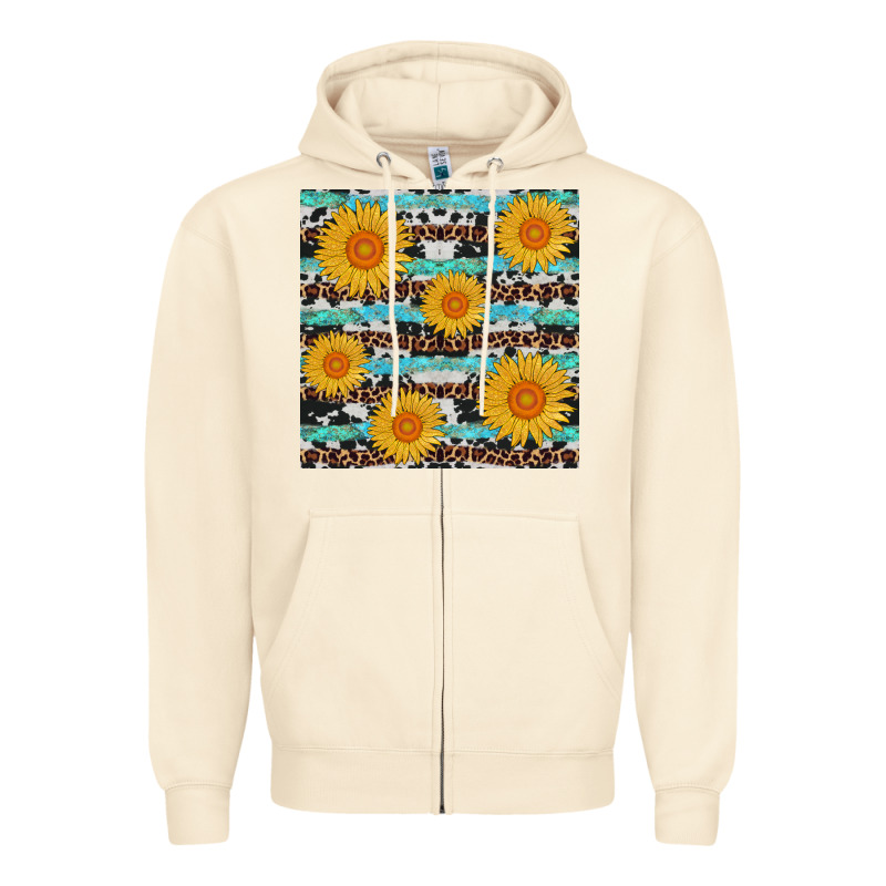 Sunflower Western Seamless Revize Zipper Hoodie by AdoDesignShop | Teevron