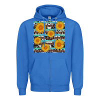 True Royal sunflower western seamless revize Zipper Hoodie - AdoDesignShop