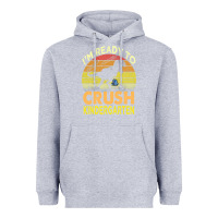 Heather Grey i'm ready to crush kindergarten dinosaur back to school kids t shirt Heavyweight Hoodie - artisFamous