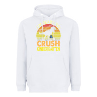 White i'm ready to crush kindergarten dinosaur back to school kids t shirt Heavyweight Hoodie - artisFamous