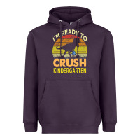 Plum i'm ready to crush kindergarten dinosaur back to school kids t shirt Heavyweight Hoodie - artisFamous