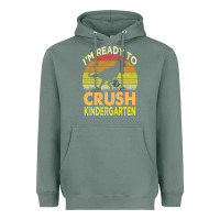 I'm Ready To Crush Kindergarten Dinosaur Back To School Kids T Shirt Heavyweight Hoodie | Teevron