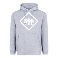 Heather Grey threesome Heavyweight Hoodie - artisFamous
