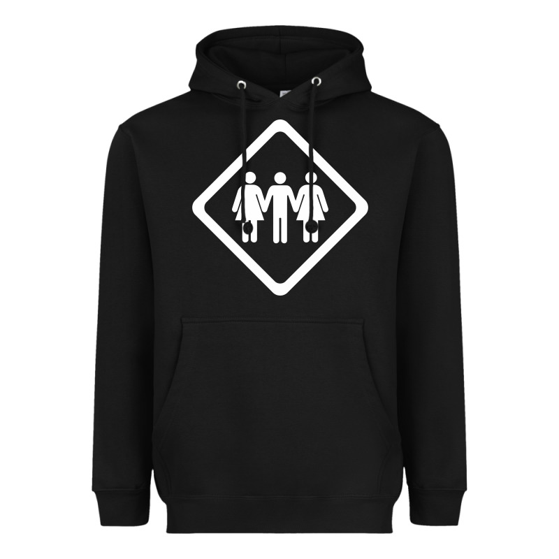 Threesome Heavyweight Hoodie by artisFamous | Teevron