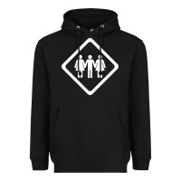 Black threesome Heavyweight Hoodie - artisFamous