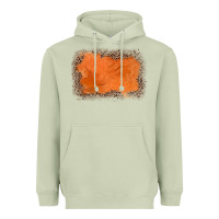 Matcha gemstone orange leopard background Heavyweight Hoodie - JahusDesignShop