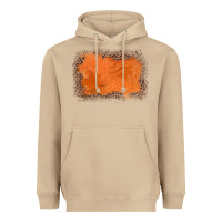Mushroom gemstone orange leopard background Heavyweight Hoodie - JahusDesignShop