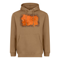 Toasted Coconut gemstone orange leopard background Heavyweight Hoodie - JahusDesignShop