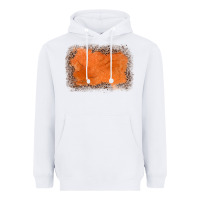 White gemstone orange leopard background Heavyweight Hoodie - JahusDesignShop