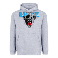Heather Grey maine black bears premier Heavyweight Hoodie - artisFamous