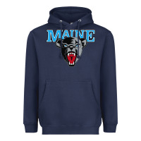 Navy maine black bears premier Heavyweight Hoodie - artisFamous