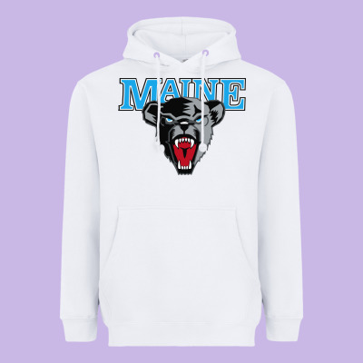 Maine Black Bears Premier Heavyweight Hoodie Designed By Artisfamous