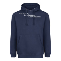 Navy proudly unpoisoned Heavyweight Hoodie - artisFamous