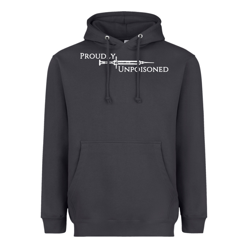Proudly Unpoisoned Heavyweight Hoodie by artisFamous | Teevron