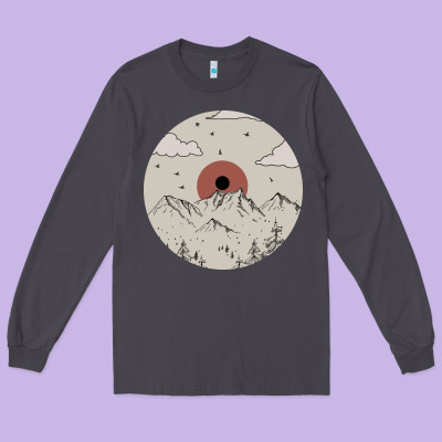 The Mountains Are Calling Long Sleeve Tee Designed By Bettercallsaul