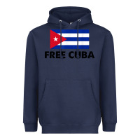 Navy free cuba  sos cuba cuba pride nuestra cuba Heavyweight Hoodie - artisFamous
