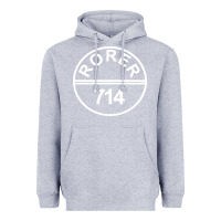 Heather Grey rorer 714 Heavyweight Hoodie - artisFamous