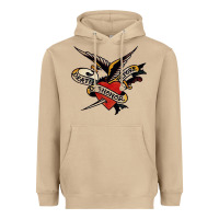 Mushroom sailor jerry tattoo art military mermaid Heavyweight Hoodie - artisFamous