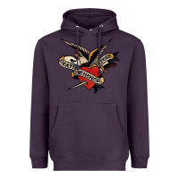 Plum sailor jerry tattoo art military mermaid Heavyweight Hoodie - artisFamous