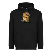 Black cat tama train station master Heavyweight Hoodie - artisFamous