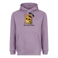 Lavender cat tama train station master Heavyweight Hoodie - artisFamous