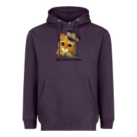 Plum cat tama train station master Heavyweight Hoodie - artisFamous