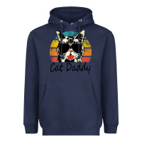Navy cat daddy vintage Heavyweight Hoodie - artisFamous