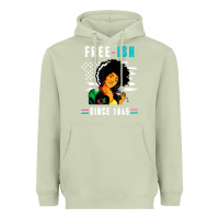 Matcha juneteenth free ish since 1865 black Heavyweight Hoodie - artisFamous