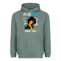 Sage juneteenth free ish since 1865 black Heavyweight Hoodie - artisFamous