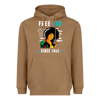 Toasted Coconut juneteenth free ish since 1865 black Heavyweight Hoodie - artisFamous