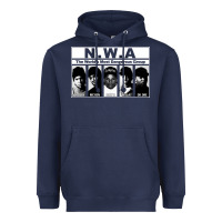 Navy n w a Heavyweight Hoodie - artisFamous