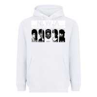 White n w a Heavyweight Hoodie - artisFamous