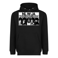 Black n w a Heavyweight Hoodie - artisFamous