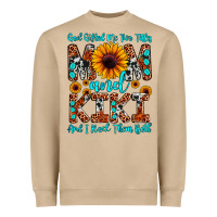 God Gifted Me Two Titles Mom And Kiki And I Rock T Heavyweight Sweatshirt | Teevron