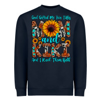 Navy god gifted me two titles mom and kiki and i rock t Heavyweight Sweatshirt - JahusDesignShop