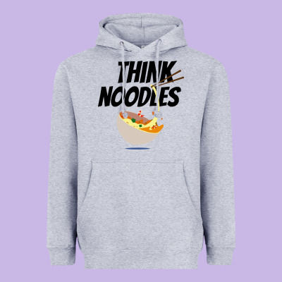 Think Noodles Heavyweight Hoodie Designed By Artisfamous