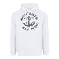 White Minutemen San Pedro Heavyweight Hoodie - artisFamous