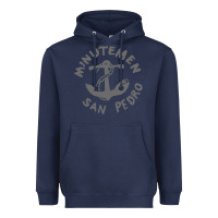 Navy Minutemen San Pedro Heavyweight Hoodie - artisFamous