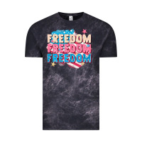 Cloud Black Freedom freedom freedom Vintage Tee - FaDigitalArtStudio