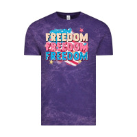 Cloud Purple Freedom freedom freedom Vintage Tee - FaDigitalArtStudio