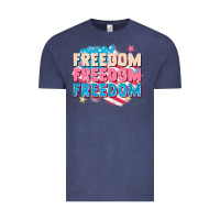 Vintage Denim Freedom freedom freedom Vintage Tee - FaDigitalArtStudio