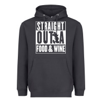Straight Out A Food And Wine Heavyweight Hoodie | Teevron