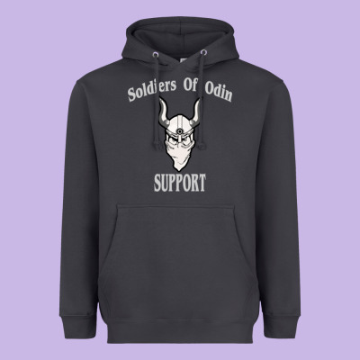 Soldiers Of Odin Worldwide Support Heavyweight Hoodie Designed By Artisfamous